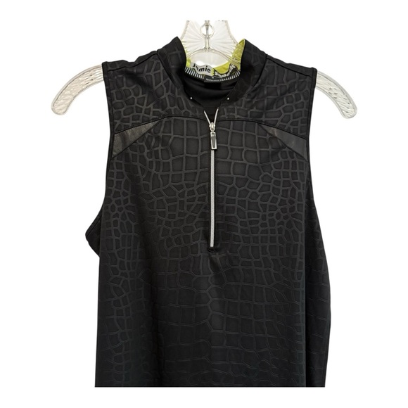 Jamie Sadock Black and Yellow Top Size Medium - Picture 5 of 7